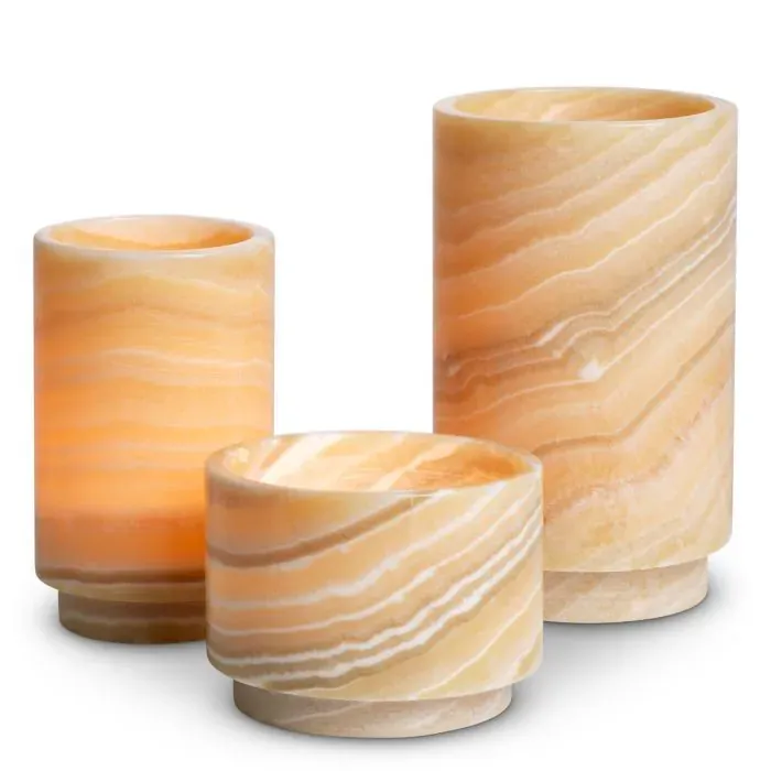 Porta-velas Leonidas (conjunto de 3)
