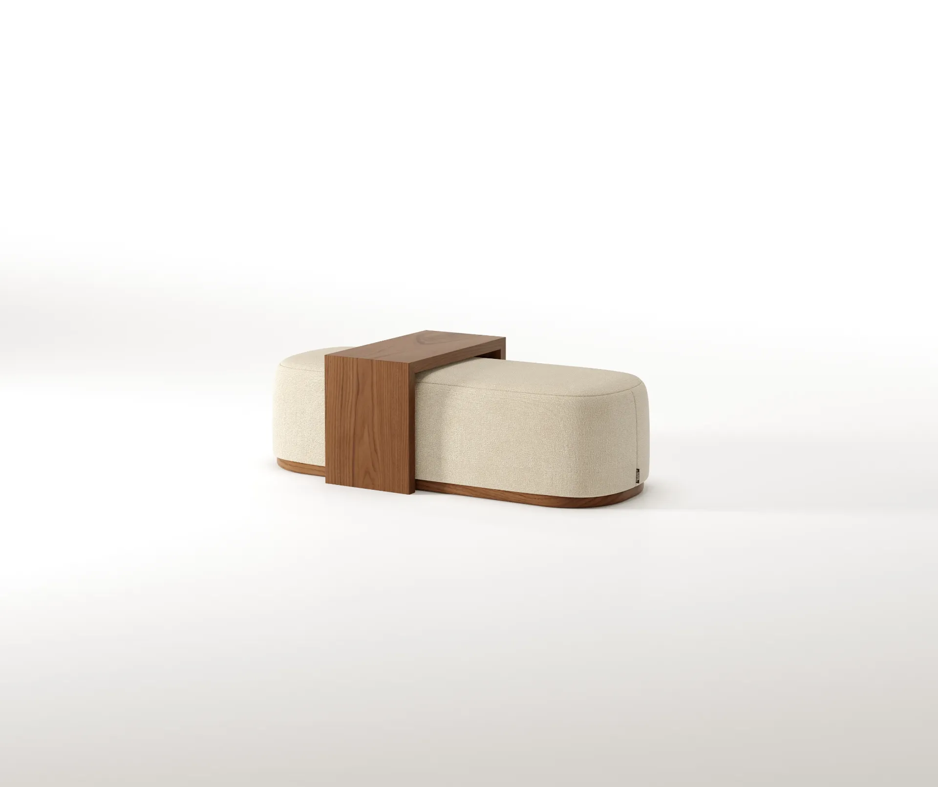 [AF.01.02] Balance Stool (Matte walnut table)