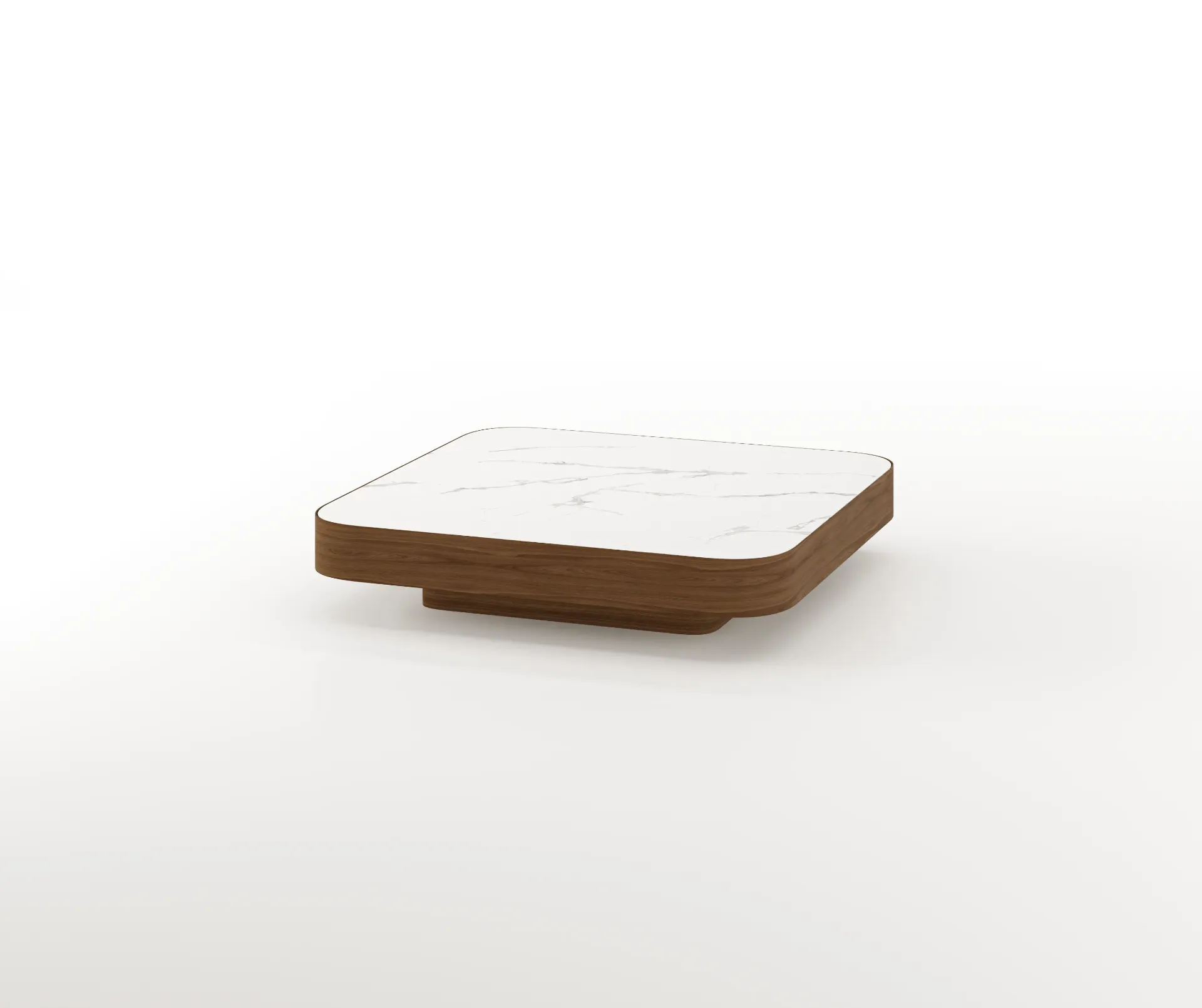 [AF.08.11] Mesa de Centro Melbourne (Matte Walnut, Ceramic, Wood)