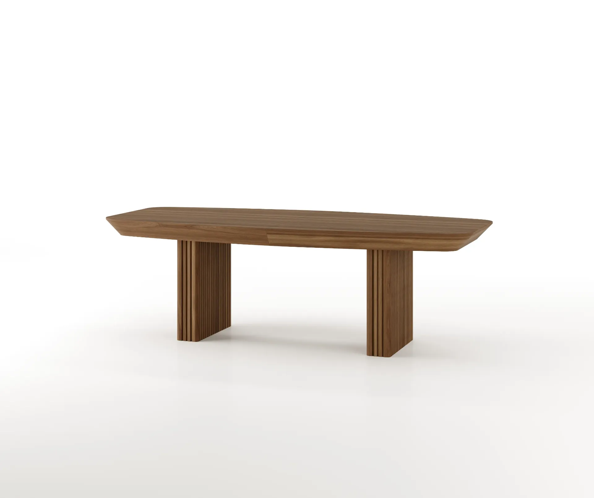 [AF.08.13] Mesa de Jantar Melbourne (Matte Walnut, Fixed)