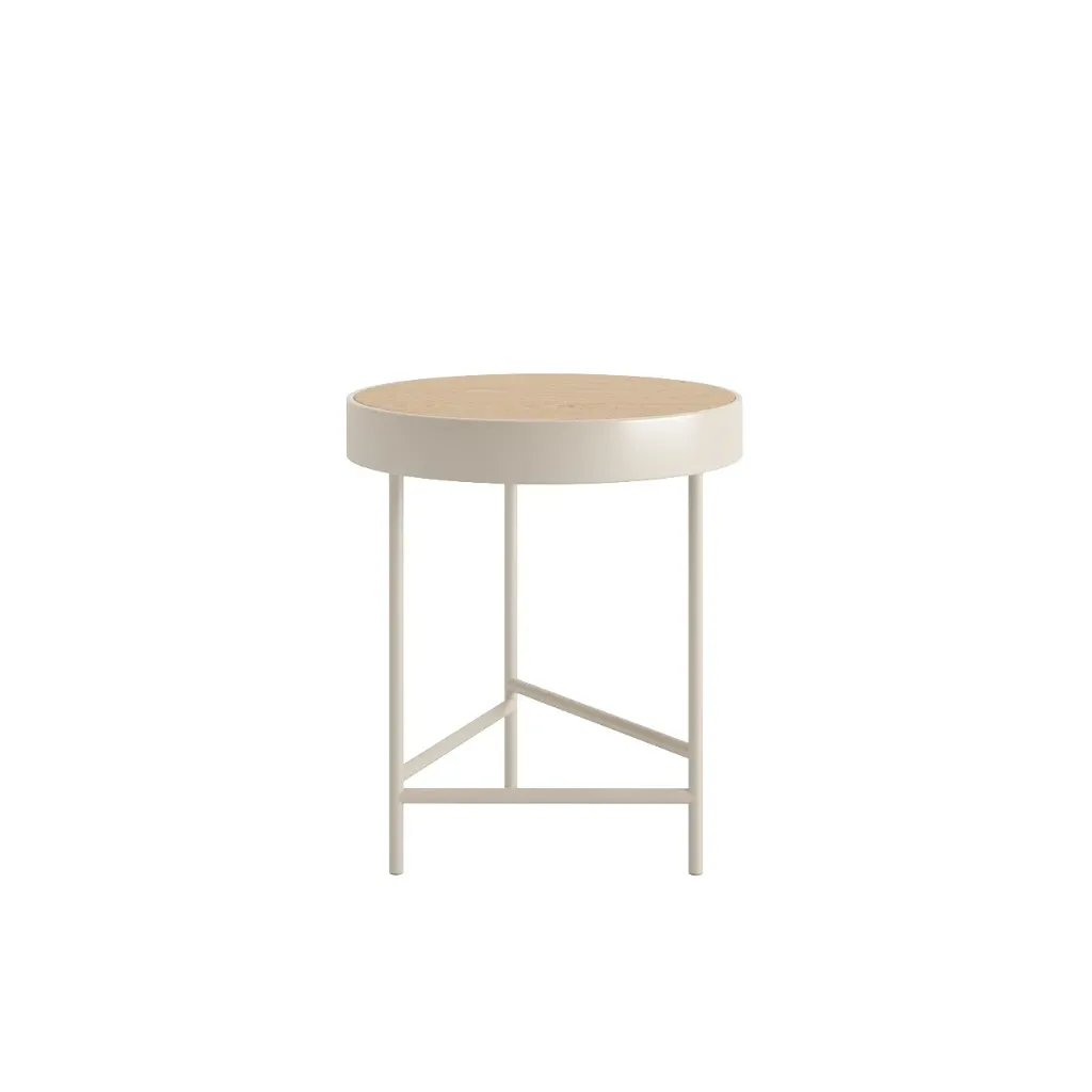 [AF.05.12.18] Mesa de Cabeceira Dream (Ferro Lacado Creme)