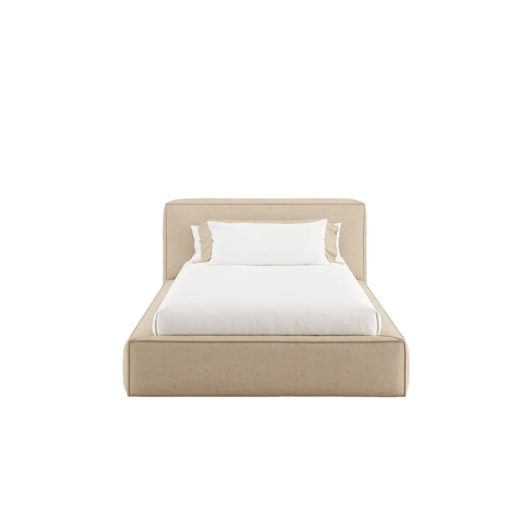 [AF.05.06.11] Cama Bear (W. 90 x L. 200 cm, Cream Linen)