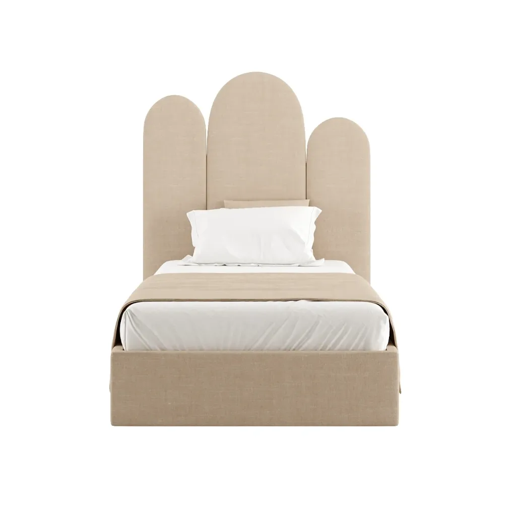 [AF.05.06.13] Cama Cloud (L. 90 x C. 200 cm, Alinhado Cream)