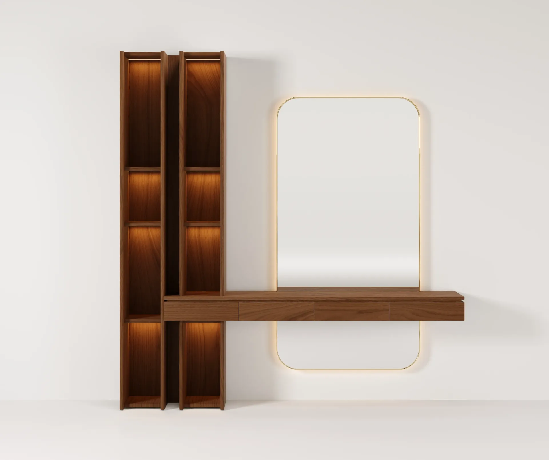 [AF.99.17.139] Alba Dressing Table (Matte Walnut)